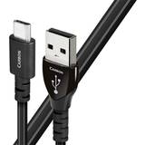 Audioquest Sort - USB-kabel Kabler Audioquest Carbon USB A-USB C 0.75 0.8m