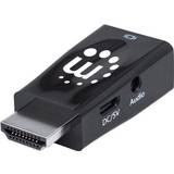 Guld - Kabeladaptere - Skærmet Kabler Manhattan HDMI-VGA/USB Micro B/3.5mm M-F Adapter