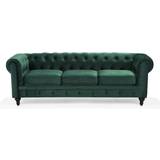 Chesterfield sofaer - Pink Beliani Chesterfield Sofa 202cm 3 personers