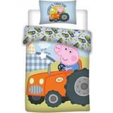 Pink - Stof Børneværelse Gurli Gris Traktor Junior Sengetøj 100x140cm