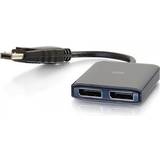Nikkel - USB B micro Kabler C2G DisplayPort-2DisplayPort/USB Micro-B 1.2 M-F Adapter