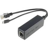 Micro usb adapter MicroConnect MC-POESPLITTER RJ45 - RJ45/USB B Micro Power Splitter Adapter F-M