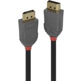 Lindy DisplayPort-kabler - Rund Lindy Anthra Line DisplayPort - DisplayPort 15m