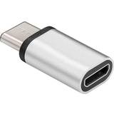 2.0 - Kabeladaptere - Sølv Kabler MicroConnect USB C-USB Micro-B 3.1 M-F Adapter