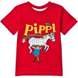 Pippi Langstrømpe Børnetøj Pippi Långstrump T-shirt - Red