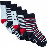 Drenge - Stribede Undertøj Minymo Socks 5-pack - Dark Navy (5079-778)