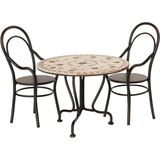 Maileg Metal Dukker & Dukkehus Maileg Dining Table Set W 2 Chairs