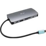 Sølv Kabler I-TEC USB C - VGA/HDMI/USB C/USB A/RJ45 M-F Adapter