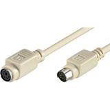 Beige - Kabeladaptere Kabler MicroConnect PS2-PS2 M-F 2m