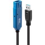 3.1 (gen.2) - USB A-USB A - USB-kabel Kabler Lindy USB A-USB A 15m