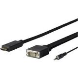 HDMI aktiv - Kabeladaptere - Skærmet Kabler VivoLink HDMI-VGA/3.5mm 5m