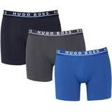 Hugo Boss Boxsershorts tights - Elastan/Lycra/Spandex Underbukser HUGO BOSS Stretch Cotton Boxer 3-pack - Light Blue