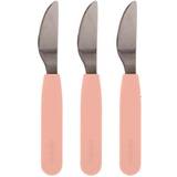 Metal Børnebestik Filibabba Silikone Knive 3-pack Peach