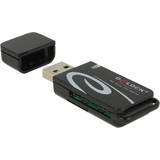 Hukommelseskortlæser DeLock USB 2.0 Card Reader for microSD / SD (91602)