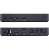 2.0 - USB A Kabler Dell D3100 3.5mm/3USB A - RJ45/HDMI/DisplayPort/USB B F-F Adapter