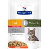 Hill's Mælk Kæledyr Hill's Prescription Diet c/d Urinary Stress + Metabolic Cat Food with Chicken