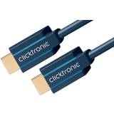 Blå - HDMI-kabler - Rund ClickTronic HDMI-HDMI 2.1 2m