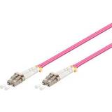 LC-LC - Netværkskabler - Pink MicroConnect Multimode OM4 50/125 LC / UPC - LC / UPC 5M 5m