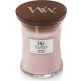 Pink Lysestager, Lys & Dufte Woodwick Rosewood Medium Duftlys