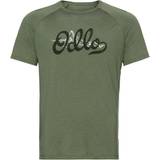 Odlo Merinould Tøj Odlo Concord T-shirt - Matte Green/Graphic SS21