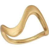 ByBiehl Sølv Ringe ByBiehl Wave Large Ring - Gold