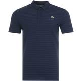 Lacoste Sport Textured Breathable Golf Polo Shirt - Navy Blue