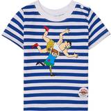 Piger - Pippi Langstrømpe Børnetøj Pippi Striped T-Shirt - Blue