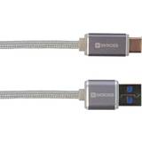 3.1 (gen.2) - Sølv Kabler Skross USB A-USB C 1m
