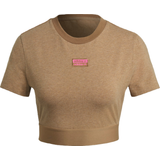 48 - Brun - Dame T-shirts & Toppe adidas Women's R.Y.V. Crop Top - Cardboard