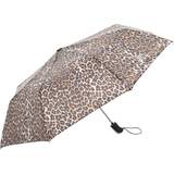 Brun Paraplyer Trespass Maggiemay Automatic Compact Umbrella Leopard Print