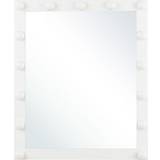 Hvid - Jern Spejle Beliani Odenas Vægspejl 50x60cm