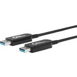 MicroConnect Rund - USB A-USB A - USB-kabel Kabler MicroConnect USB A-USB A 3.1 (Gen.1) 10m