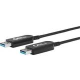MicroConnect Rund - USB A-USB A - USB-kabel Kabler MicroConnect USB A-USB A 3.1 (Gen.1) 15m