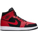 Nike Herre - Polyester Sneakers Nike Air Jordan 1 Mid M - Black/University Red/Black/White