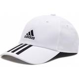 Adidas Herre - Udendørsjakker Kasketter adidas Baseball 3-Stripes Twill Cap Unisex - White/Black/Black