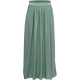 Dame - Lange nederdele - W24 Only Paperbag Maxi Nederdel - Green/Chinois Green
