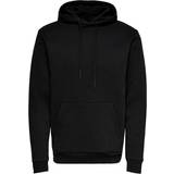 Only & Sons Herre Sweatere Only & Sons Solid Colored Hoodie - Black/Black