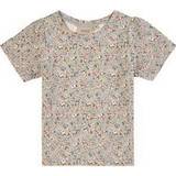 Blomstrede Overdele Børnetøj Wheat Milka T-shirt - Dusty Dove Flowers (0123d-186-9052)