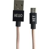 Pink - USB A-USB C - USB-kabel Kabler Design Letters USB A-USB C 1m