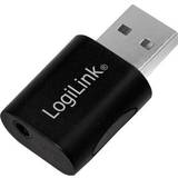 LogiLink 3,5 mm Kabler LogiLink USB A-3.5mm M-F Adapter