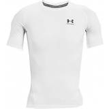 Under Armour Overdele Under Armour Men's HeatGear Short Sleeve T-shirt - White/Black