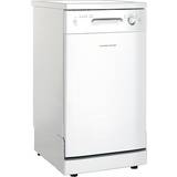 Halvt integrerede - Hvid Opvaskemaskiner Scandomestic SFO 4502 W Hvid