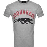 DSquared2 Viskose Overdele DSquared2 D2 Tiger Dan T- shirt - Grey