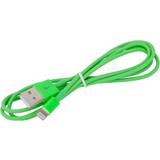 Pink - Rund - USB-kabel Kabler Sinox USB A-Lightning 1m