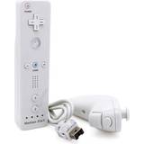 Øvrig controller MTK Nintendo Wii Motion Plus Remote + Nunchuck - White