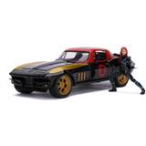 Modeller & Byggesæt Jada Marvel Black Widow 1966 Chevy 1:24
