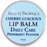 Anti-pollution Læbepomade Beauté Pacifique Cherry-Luscious Lip Balm Repair & Care Peppermint 15ml
