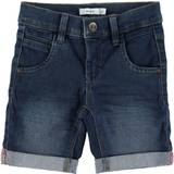 Drenge - Shorts Bukser Børnetøj Name It Sofus Slim Fit Long Denim Shorts - Blue/Medium Blue Denim (13150022)