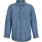 18-24M Skjorter Børnetøj Minymo Denim Shirt - Blue Nights (131432 7840)
