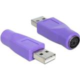 Lilla - USB A Kabler DeLock USB A-PS/2 M-F Adapter